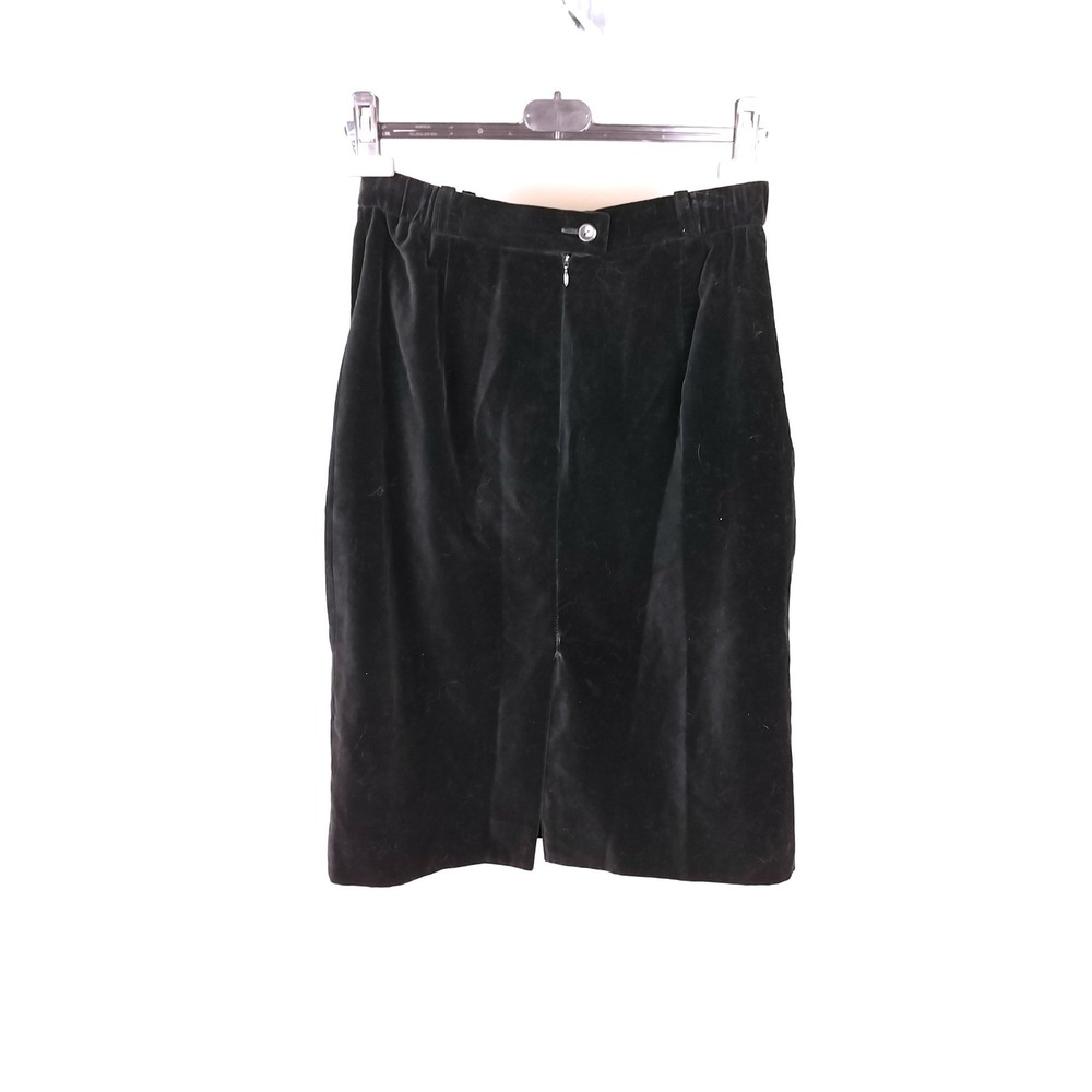 Vintage Givenchy Pencil Skirt Size 12W West Germany Velvet Cotton